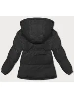 Černá dámská zimní bunda s kapucí (5M3169-392)