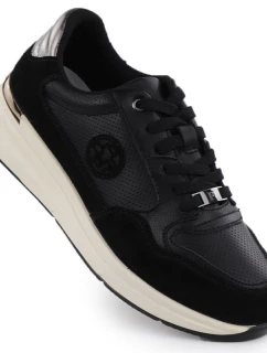 Dámské černé kožené polobotky Filippo DP7106/25