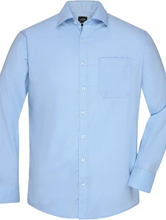 Daiber JN 682 Mikro keprová košile s dlouhým rukávem 02.0682 light blue