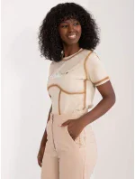 Tričko NM TS DDD654.60 béžová Tričko NM TS DDD654.60 béžová