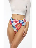 Dámské kalhotky Flower Folk Simple Brasil Maxi barevné květy - Julimex