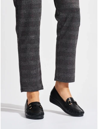 Luxusní mokasíny černé dámské platforma Luxusní mokasíny černé dámské platforma