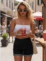 Dámské modré džínové šortky FashionStreet SY0525