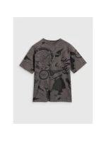 Chlapecké tričko oversize s potiskem 4F 4FJRAW25TTSHM3063-90A