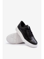 Pánské kožené sportovní boty Zazoo 1544 černé