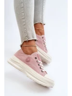 Dámské tenisky na masivní podrážce Big Star Pink Dámské tenisky na masivní podrážce Big Star Pink