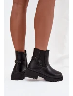 Dámské zateplené kotníkové boty – černé Verisse Dámské zateplené kotníkové boty – černé Verisse