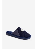 Pánské nazouváky s nášivkou Presine – tmavě modré