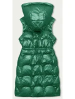 Zelená vypasovaná vesta s kapucí (B8172-82) Zelená vypasovaná vesta s kapucí (B8172-82)