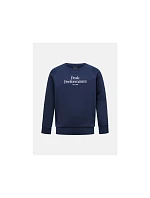 Dětská mikina Peak Performance Jr Original Crew, barva tmavě modrá Dětská mikina Peak Performance Jr Original Crew, barva tmavě modrá