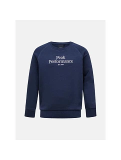 Dětská mikina Peak Performance Jr Original Crew, barva tmavě modrá