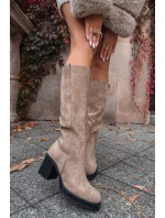 Kozačky na podpatku  model 220225 Step in style