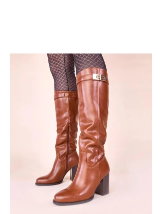 Kozačky na podpatku  model 221035 Solea