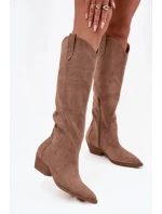 Kozačky na podpatku  model 223004 Step in style