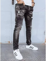 Pánské černé kalhoty FashionStreet UX3815