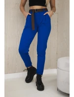 Kalhoty Punto Milano Winter s páskem chrpově modrá Kalhoty Punto Milano Winter s páskem chrpově modrá