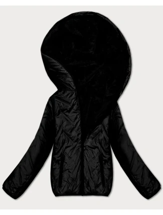 Černá oboustranná dámská bunda pro přechodné období S'West (B8546-101) Černá oboustranná dámská bunda pro přechodné období S'West (B8546-101)