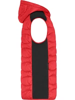 Daiber JN 1328 Pánská strečová fleecová vesta 02.1328 red/black