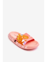 Dětské pěnové pantofle Dinosaur Světle růžová Dario