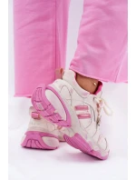 Dámské Kožené Tenisky GOE RR2N4038 Růžové Dámské Kožené Tenisky GOE RR2N4038 Růžové