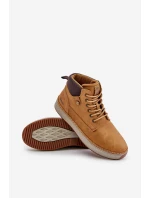 Pánské Šněrovací Boty Big Star OO174561 Hi-Poly System Camel