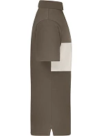 Daiber 8050 Bio polo "Colour-Block" 02.8050 muddy brown/sandstone