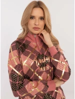 Mikina CLM BL 1259.59 tmavě růžová