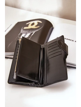 Dámská peněženka z eko kůže černá Kalinessa