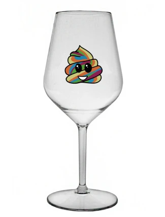 DUHOVÉ VESELÉ EE - priehľadný nerozbitný pohár na víno 470 ml DUHOVÉ VESELÉ EE - priehľadný nerozbitný pohár na víno 470 ml