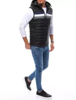 Pánská prošívaná vesta černá FashionStreet TX4032