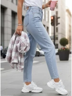 Dámské džíny mom fit světle modré FashionStreet UY2859