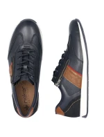 Pánské pohodlné kožené polobotky Rieker v tmavě modré barvě 11927-14