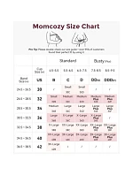 MOMCOZY YN46 bezešvá kojící podprsenka Floral Support, tělová barva, velikost S
