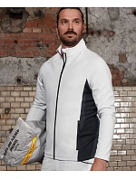 Daiber JN 1860 Pánská strečová fleecová bunda 02.1860 white/carbon
