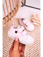 Dětské Tenisky Na Suchý Zip BIG STAR HH374203 Růžové