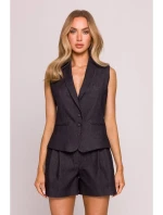 M860 Džínové šortky - grafitové