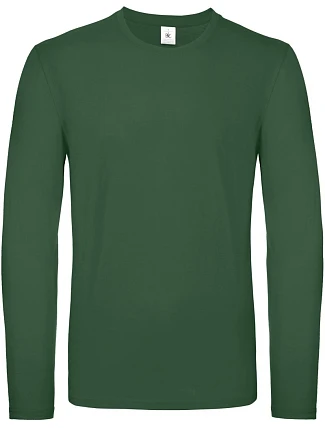 B&C #E150 LSL Tričko s dlouhým rukávem 01.005T bottle green