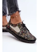 Dámské vzorované polobotky Maciejka 06347-01 Černé