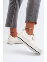 Dámské tenisky na platformě Big Star NN274254 Bílé