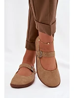 Baleríny Barefoot z přírodního semiše Zazoo 316 béžové