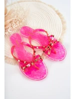 Dámské gumové žabky růžove Monise