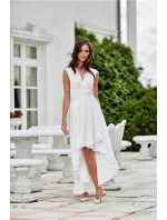 Večerní šaty SUK0410 bílé - Roco Fashion