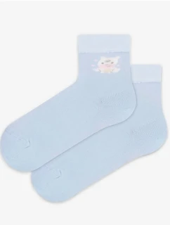 TENKÉ PONOŽKY BARVA 2-6 LET DÍVKY LEVANDULOVÁ 24-26