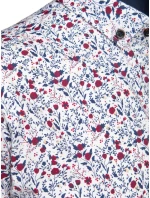 Pánská bílá košile s krátkým rukávem FashionStreet KX1071