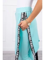 Kalhoty/oblek s nápisem selfie mint