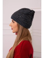 Dámská čepice Amira K359 graphite+black Dámská čepice Amira K359 graphite+black