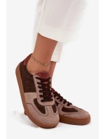 Kožené semišové barefoot tenisky dámské Zazoo N1277 hnědé