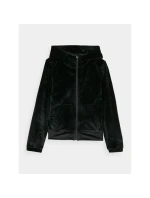 Dívčí velurová mikina s kapucí 4F Junior 4FJWAW24TSWSF1217-20S Dívčí velurová mikina s kapucí 4F Junior 4FJWAW24TSWSF1217-20S