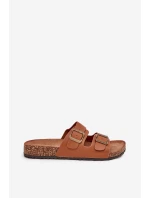 Dámské sandály na korkové platformě s přezkami Camel Vesina