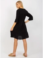 Šaty D73761M30214A6EN černé Šaty D73761M30214A6EN černé